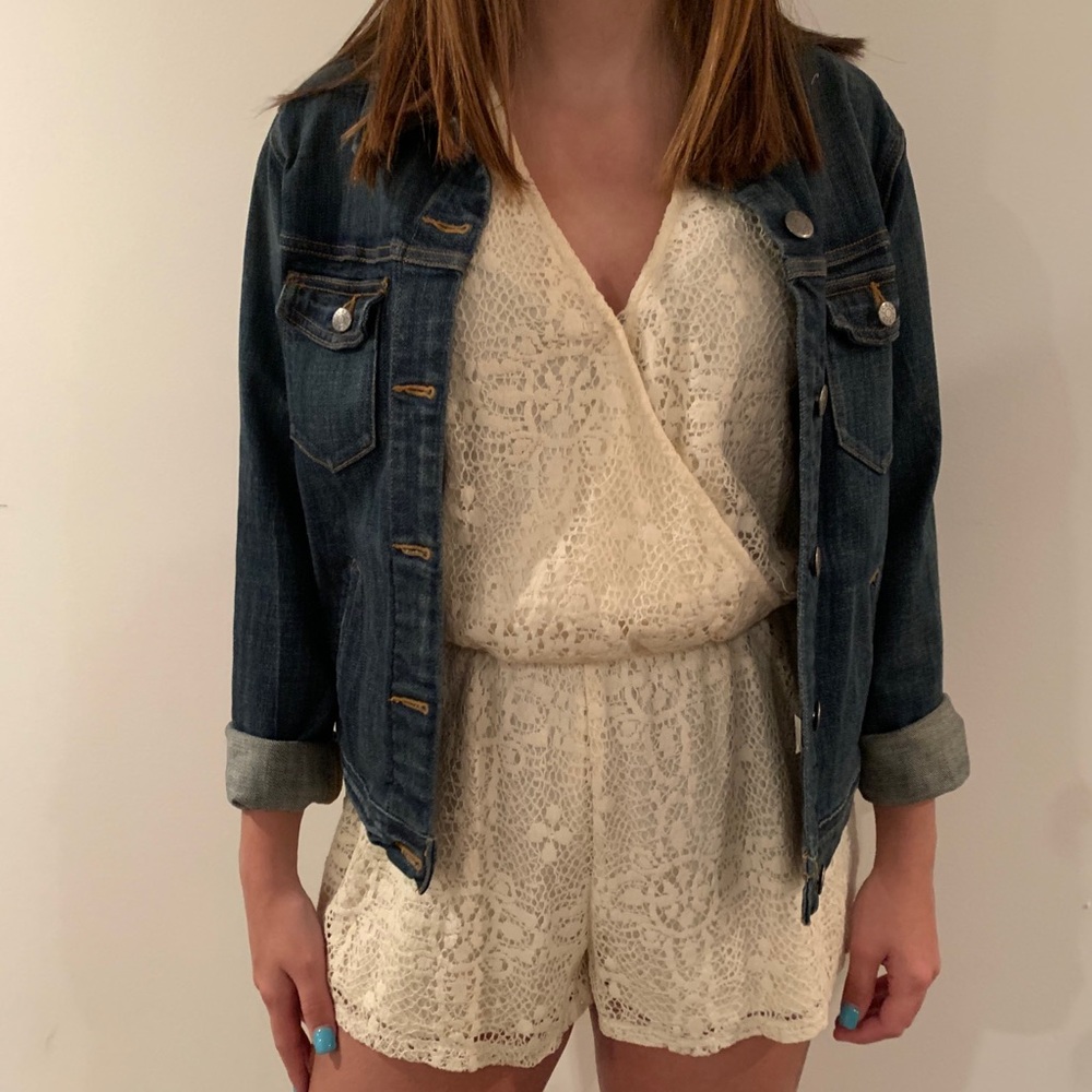 American Eagle Lace Romper